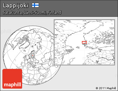 Blank Location Map of Lappijoki