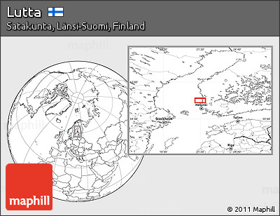 Blank Location Map of Lutta