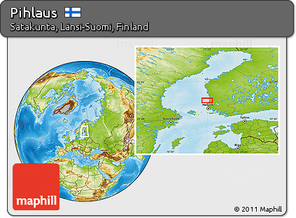 Physical Location Map of Pihlaus