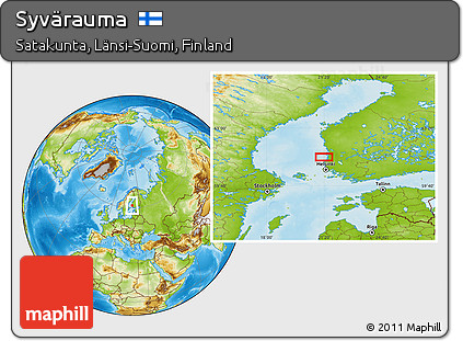 Physical Location Map of Syvärauma