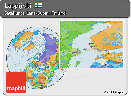 Political Location Map of Lappijoki