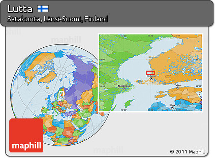 Political Location Map of Lutta