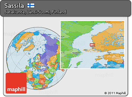 Political Location Map of Sassila