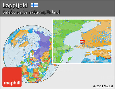 Political Location Map of Lappijoki
