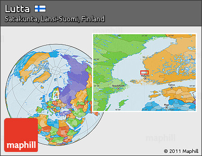 Political Location Map of Lutta