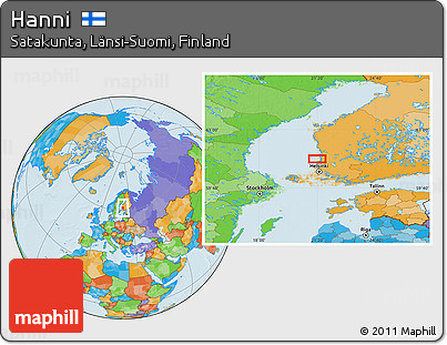 Political Location Map of Hanni