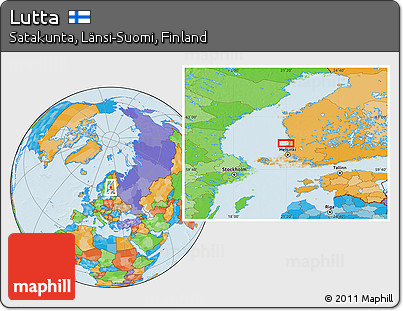 Political Location Map of Lutta