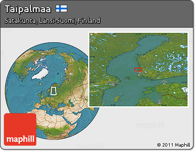 Satellite Location Map of Taipalmaa