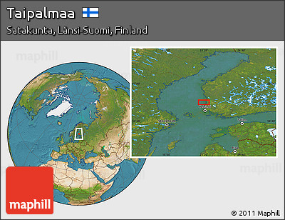 Satellite Location Map of Taipalmaa