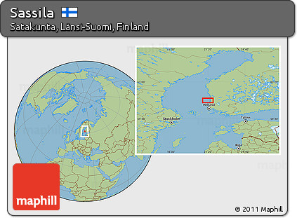 Savanna Style Location Map of Sassila