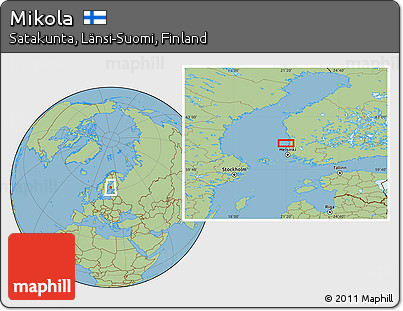 Savanna Style Location Map of Mikola