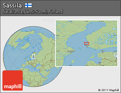 Savanna Style Location Map of Sassila