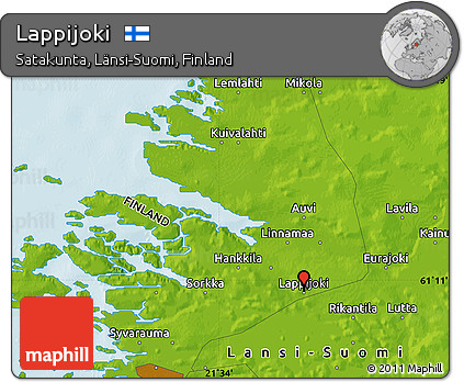Physical Map of Lappijoki
