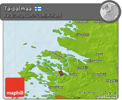 Physical Map of Taipalmaa