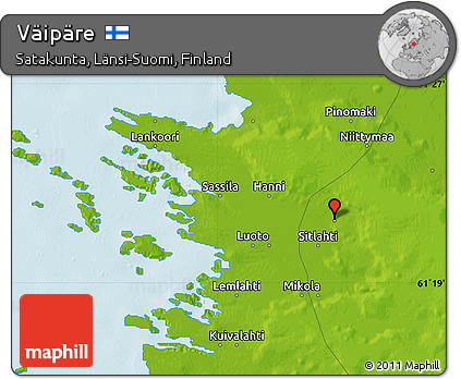 Physical Map of Väipäre