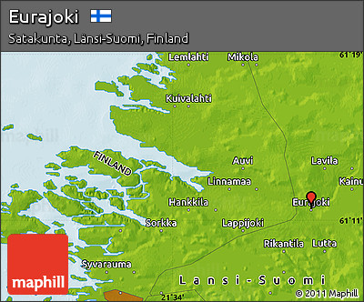 Physical Map of Eurajoki