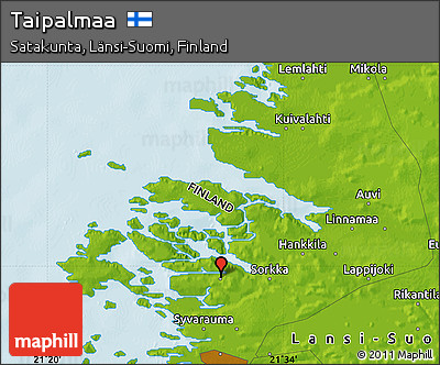 Physical Map of Taipalmaa