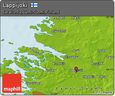 Physical Map of Lappijoki