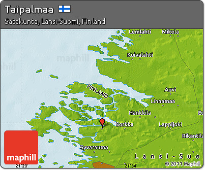 Physical Map of Taipalmaa