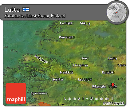Satellite Map of Lutta