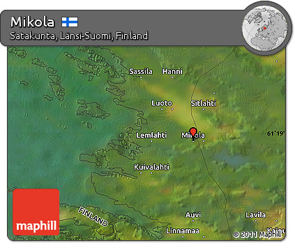Satellite Map of Mikola