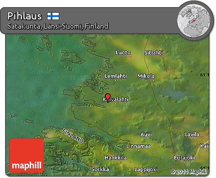 Satellite Map of Pihlaus