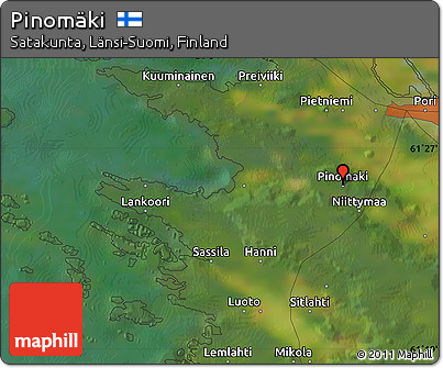 Satellite Map of Pinomäki