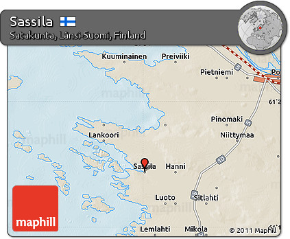 Shaded Relief Map of Sassila