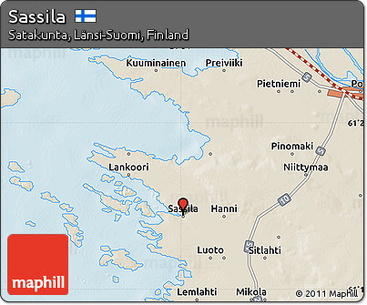 Shaded Relief Map of Sassila