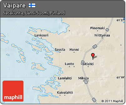 Shaded Relief Map of Väipäre