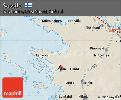 Shaded Relief Map of Sassila