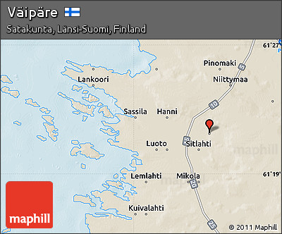 Shaded Relief Map of Väipäre