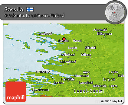 Physical Panoramic Map of Sassila