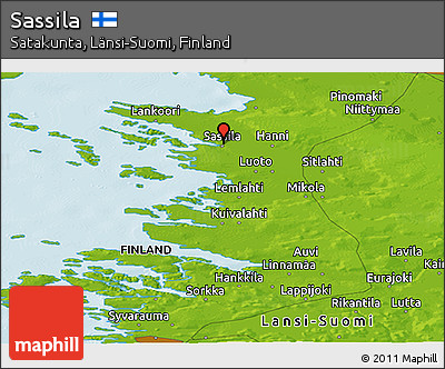 Physical Panoramic Map of Sassila