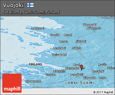 Political Panoramic Map of Vuojoki