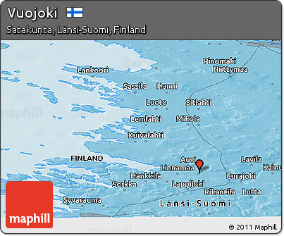 Political Panoramic Map of Vuojoki