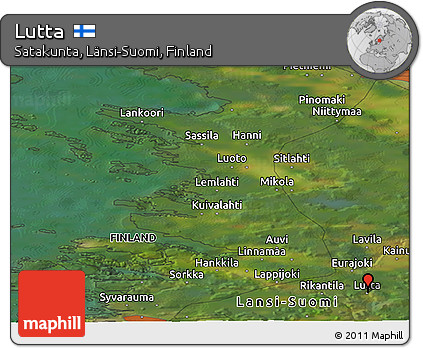 Satellite Panoramic Map of Lutta