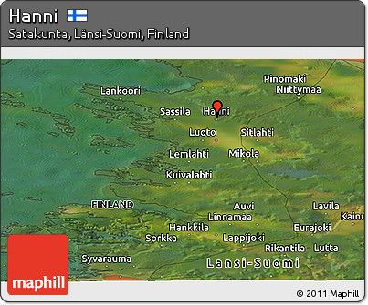 Satellite Panoramic Map of Hanni