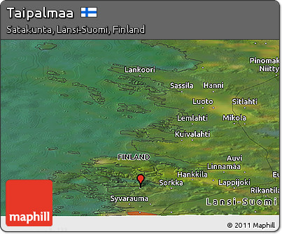 Satellite Panoramic Map of Taipalmaa