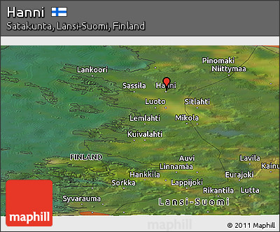 Satellite Panoramic Map of Hanni