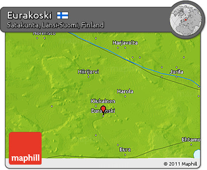 Physical 3D Map of Eurakoski