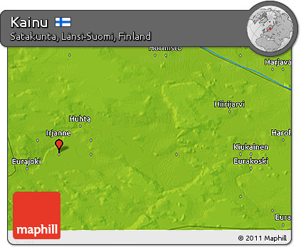 Physical 3D Map of Kainu