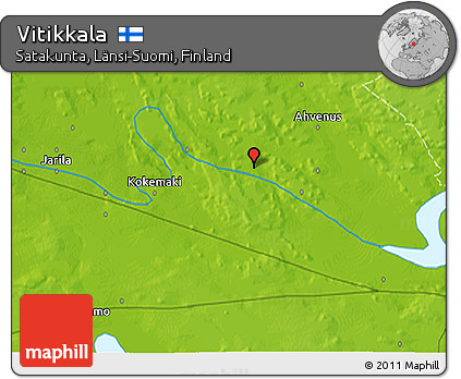 Physical 3D Map of Vitikkala
