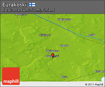 Physical 3D Map of Eurakoski