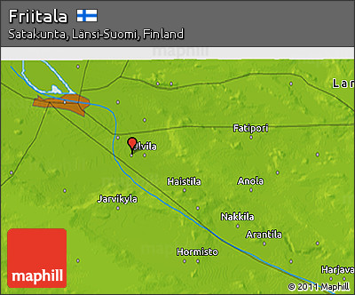 Physical 3D Map of Friitala