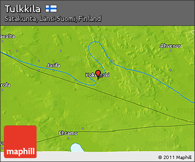 Physical 3D Map of Tulkkila