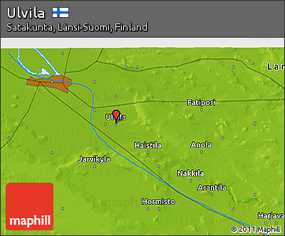 Physical 3D Map of Ulvila