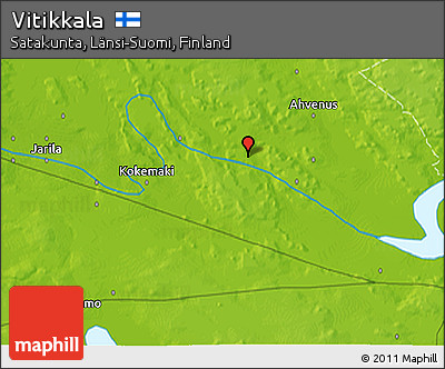 Physical 3D Map of Vitikkala