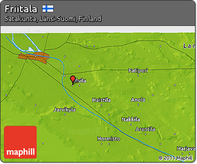 Physical 3D Map of Friitala