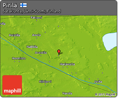 Physical 3D Map of Pirilä